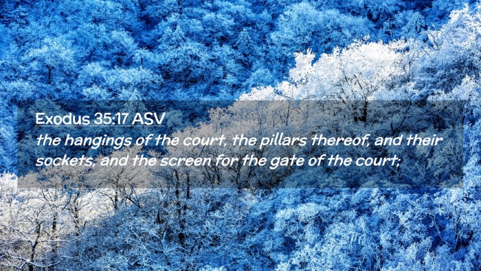 Picture 02 - Exodus 35:17 ASV Desktop Wallpaper - the hangings of the court, the pillars thereof, - Desktop Bible Verse Wallpaper