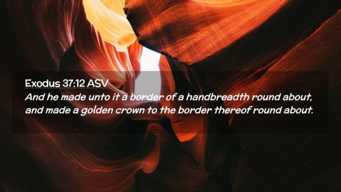 Picture 02 - Exodus 37:12 ASV Desktop Wallpaper - And he made unto it a border of a handbreadth - Desktop Bible Verse Wallpaper