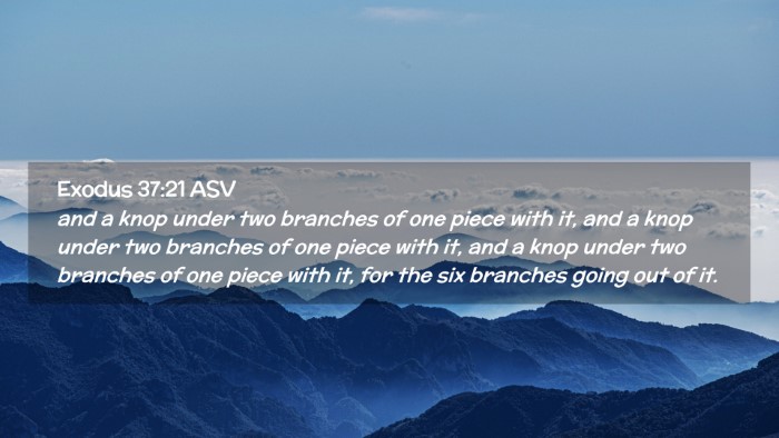 Picture 02 - Exodus 37:21 ASV Desktop Wallpaper - and a knop under two branches of one piece with - Desktop Bible Verse Wallpaper
