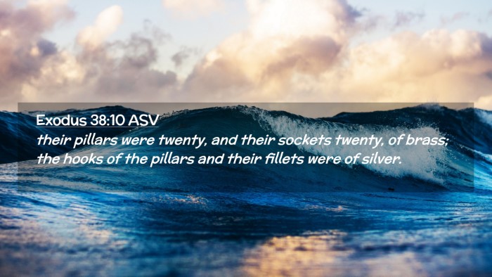 Picture 02 - Exodus 38:10 ASV Desktop Wallpaper - their pillars were twenty, and their sockets - Desktop Bible Verse Wallpaper