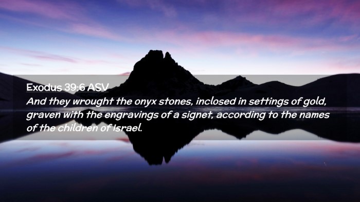 Picture 02 - Exodus 39:6 ASV Desktop Wallpaper - And they wrought the onyx stones, inclosed in - Desktop Bible Verse Wallpaper
