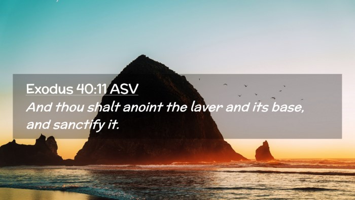 Picture 02 - Exodus 40:11 ASV Desktop Wallpaper - And thou shalt anoint the laver and its base, and - Desktop Bible Verse Wallpaper