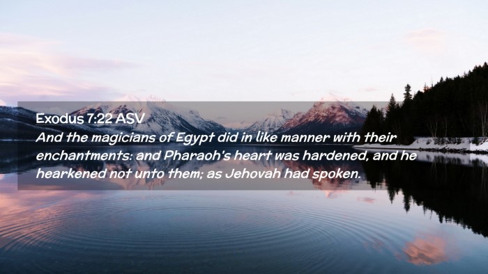 Picture 02 - Exodus 7:22 ASV Desktop Wallpaper - And the magicians of Egypt did in like manner - Desktop Bible Verse Wallpaper