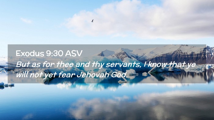 Picture 02 - Exodus 9:30 ASV Desktop Wallpaper - But as for thee and thy servants, I know that ye - Desktop Bible Verse Wallpaper
