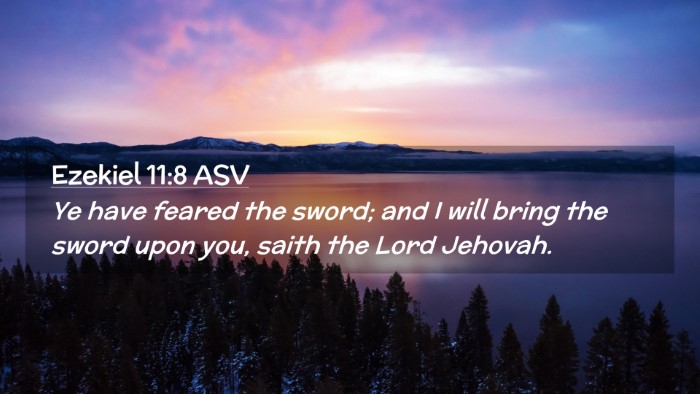 Picture 02 - Ezekiel 11:8 ASV Desktop Wallpaper - Ye have feared the sword; and I will bring the - Desktop Bible Verse Wallpaper