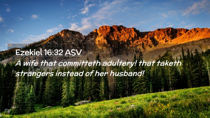 Picture 02 - Ezekiel 16:32 ASV Desktop Wallpaper - A wife that committeth adultery! that taketh - Desktop Bible Verse Wallpaper
