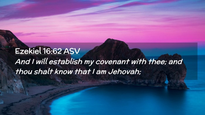Picture 02 - Ezekiel 16:62 ASV Desktop Wallpaper - And I will establish my covenant with thee; and - Desktop Bible Verse Wallpaper