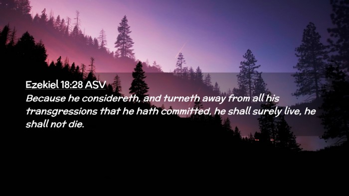 Picture 02 - Ezekiel 18:28 ASV Desktop Wallpaper - Because he considereth, and turneth away from all - Desktop Bible Verse Wallpaper