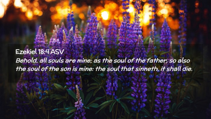 Picture 02 - Ezekiel 18:4 ASV Desktop Wallpaper - Behold, all souls are mine; as the soul of the - Desktop Bible Verse Wallpaper