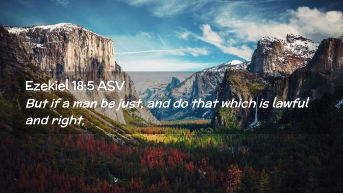 Picture 02 - Ezekiel 18:5 ASV Desktop Wallpaper - But if a man be just, and do that which is lawful - Desktop Bible Verse Wallpaper