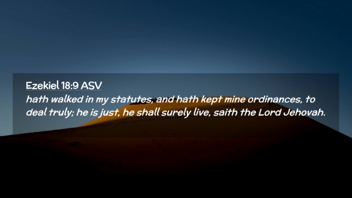 Picture 02 - Ezekiel 18:9 ASV Desktop Wallpaper - hath walked in my statutes, and hath kept mine - Desktop Bible Verse Wallpaper