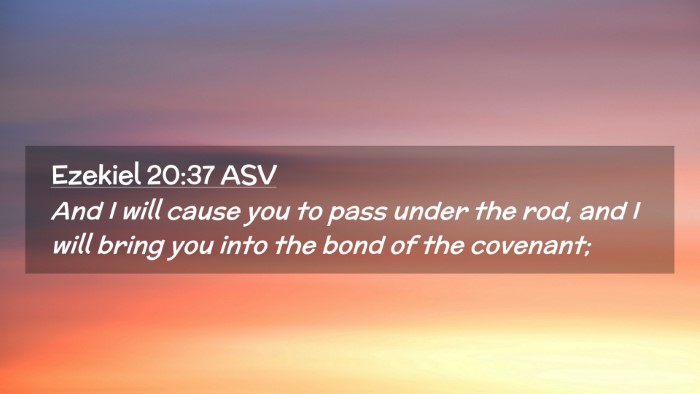 Picture 02 - Ezekiel 20:37 ASV Desktop Wallpaper - And I will cause you to pass under the rod, and I - Desktop Bible Verse Wallpaper
