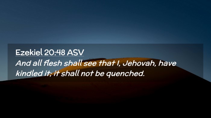 Picture 02 - Ezekiel 20:48 ASV Desktop Wallpaper - And all flesh shall see that I, Jehovah, have - Desktop Bible Verse Wallpaper