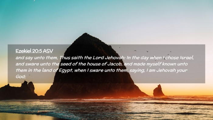 Picture 02 - Ezekiel 20:5 ASV Desktop Wallpaper - and say unto them, Thus saith the Lord Jehovah: - Desktop Bible Verse Wallpaper