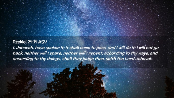 Picture 02 - Ezekiel 24:14 ASV Desktop Wallpaper - I, Jehovah, have spoken it: it shall come to - Desktop Bible Verse Wallpaper