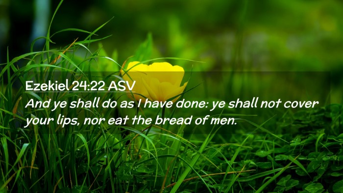 Picture 02 - Ezekiel 24:22 ASV Desktop Wallpaper - And ye shall do as I have done: ye shall not - Desktop Bible Verse Wallpaper