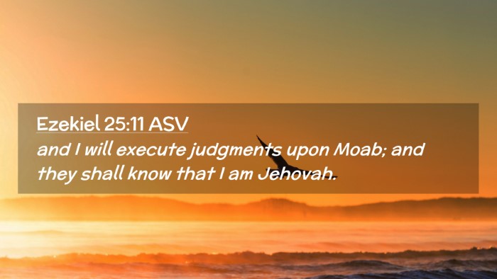 Picture 02 - Ezekiel 25:11 ASV Desktop Wallpaper - and I will execute judgments upon Moab; and they - Desktop Bible Verse Wallpaper