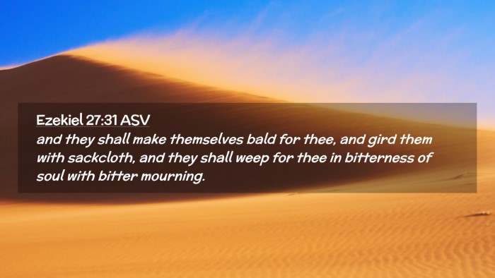 Picture 02 - Ezekiel 27:31 ASV Desktop Wallpaper - and they shall make themselves bald for thee, and - Desktop Bible Verse Wallpaper