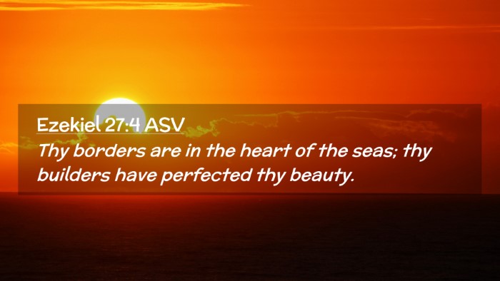 Picture 02 - Ezekiel 27:4 ASV Desktop Wallpaper - Thy borders are in the heart of the seas; thy - Desktop Bible Verse Wallpaper