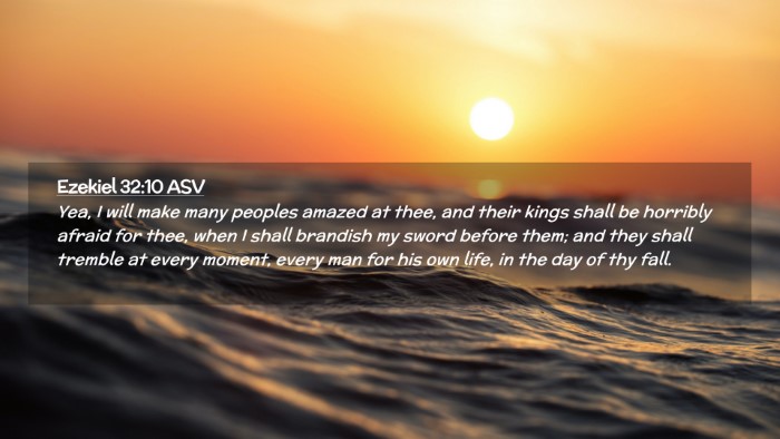Picture 02 - Ezekiel 32:10 ASV Desktop Wallpaper - Yea, I will make many peoples amazed at thee, and - Desktop Bible Verse Wallpaper