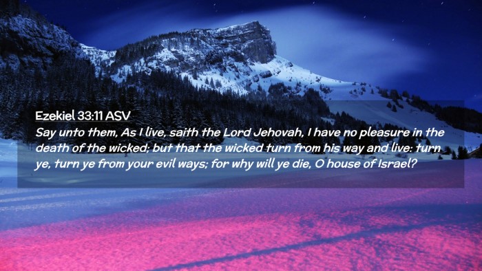 Picture 02 - Ezekiel 33:11 ASV Desktop Wallpaper - Say unto them, As I live, saith the Lord Jehovah, - Desktop Bible Verse Wallpaper