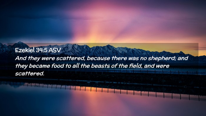 Picture 02 - Ezekiel 34:5 ASV Desktop Wallpaper - And they were scattered, because there was no - Desktop Bible Verse Wallpaper