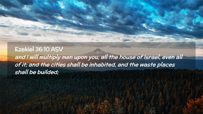 Picture 02 - Ezekiel 36:10 ASV Desktop Wallpaper - and I will multiply men upon you, all the house - Desktop Bible Verse Wallpaper