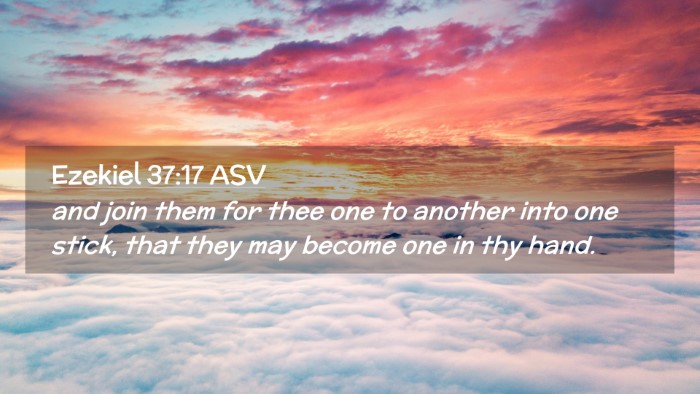 Picture 02 - Ezekiel 37:17 ASV Desktop Wallpaper - and join them for thee one to another into one - Desktop Bible Verse Wallpaper
