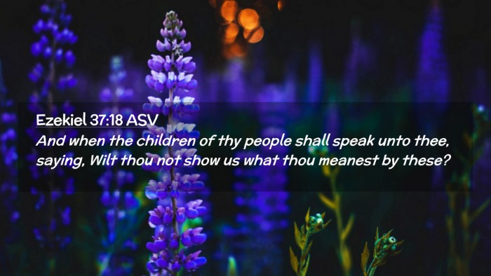 Picture 02 - Ezekiel 37:18 ASV Desktop Wallpaper - And when the children of thy people shall speak - Desktop Bible Verse Wallpaper