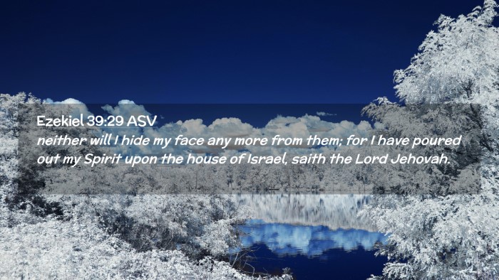 Picture 02 - Ezekiel 39:29 ASV Desktop Wallpaper - neither will I hide my face any more from them; - Desktop Bible Verse Wallpaper