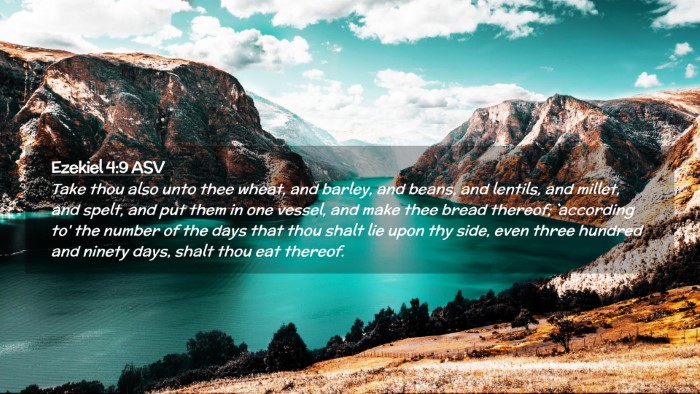 Picture 02 - Ezekiel 4:9 ASV Desktop Wallpaper - Take thou also unto thee wheat, and barley, and - Desktop Bible Verse Wallpaper