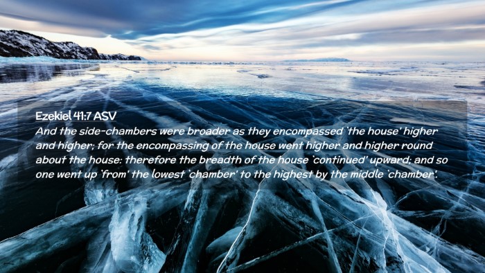Picture 02 - Ezekiel 41:7 ASV Desktop Wallpaper - And the side-chambers were broader as they - Desktop Bible Verse Wallpaper