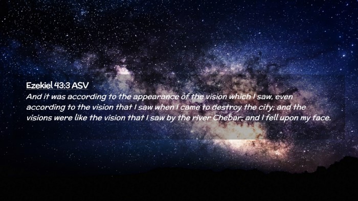 Picture 02 - Ezekiel 43:3 ASV Desktop Wallpaper - And it was according to the appearance of the - Desktop Bible Verse Wallpaper