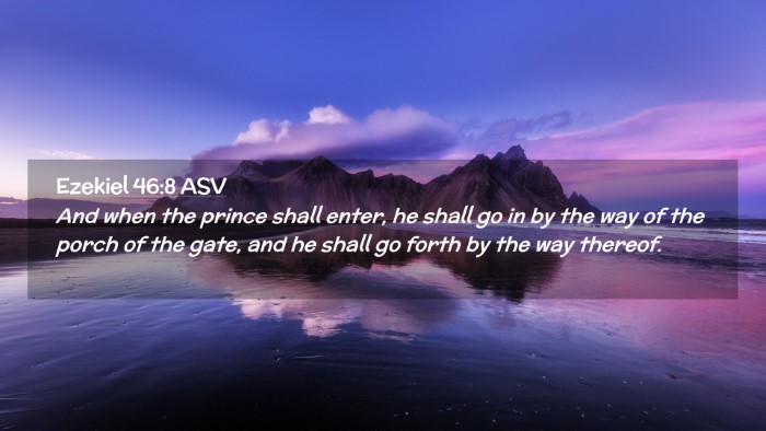 Picture 02 - Ezekiel 46:8 ASV Desktop Wallpaper - And when the prince shall enter, he shall go in - Desktop Bible Verse Wallpaper
