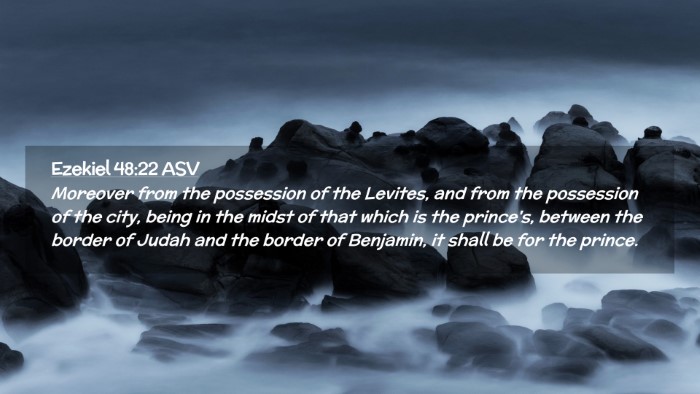 Picture 02 - Ezekiel 48:22 ASV Desktop Wallpaper - Moreover from the possession of the Levites, and - Desktop Bible Verse Wallpaper