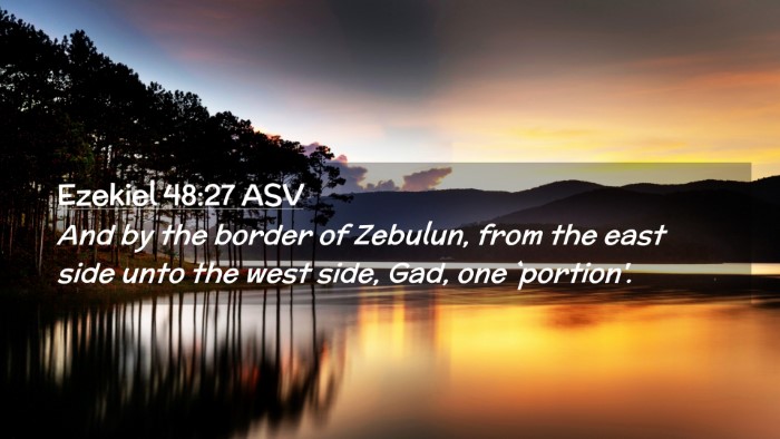 Picture 02 - Ezekiel 48:27 ASV Desktop Wallpaper - And by the border of Zebulun, from the east side - Desktop Bible Verse Wallpaper