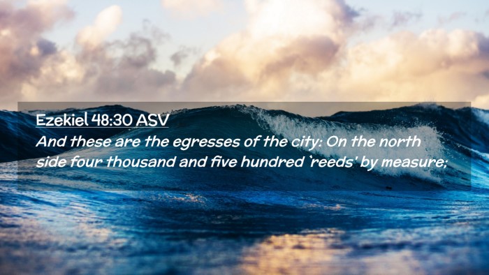 Picture 02 - Ezekiel 48:30 ASV Desktop Wallpaper - And these are the egresses of the city: On the - Desktop Bible Verse Wallpaper