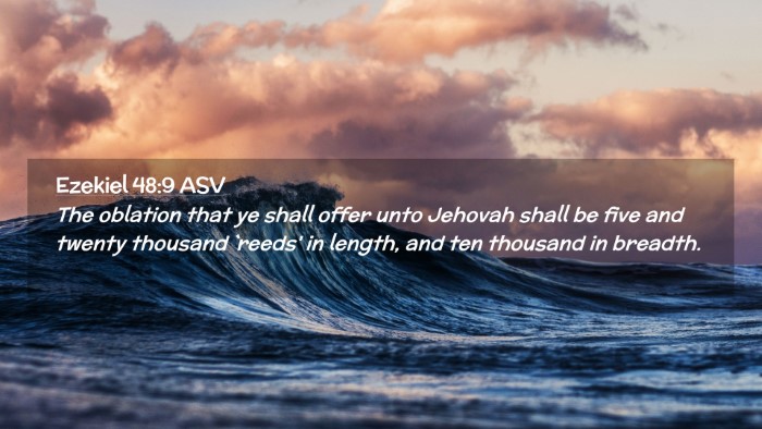 Picture 02 - Ezekiel 48:9 ASV Desktop Wallpaper - The oblation that ye shall offer unto Jehovah - Desktop Bible Verse Wallpaper