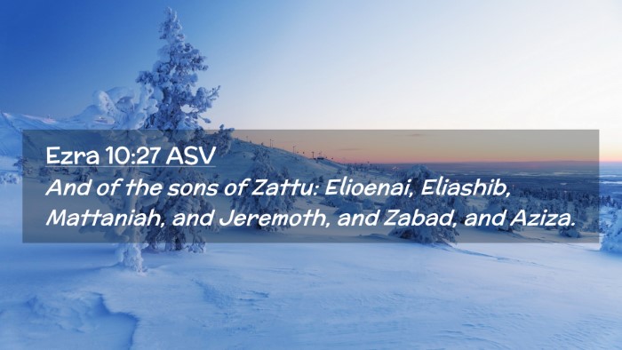Picture 02 - Ezra 10:27 ASV Desktop Wallpaper - And of the sons of Zattu: Elioenai, Eliashib, - Desktop Bible Verse Wallpaper