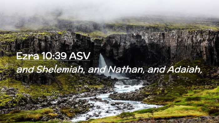 Picture 02 - Ezra 10:39 ASV Desktop Wallpaper - and Shelemiah, and Nathan, and - Desktop Bible Verse Wallpaper