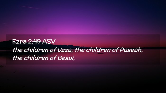 Picture 02 - Ezra 2:49 ASV Desktop Wallpaper - the children of Uzza, the children of Paseah, the - Desktop Bible Verse Wallpaper