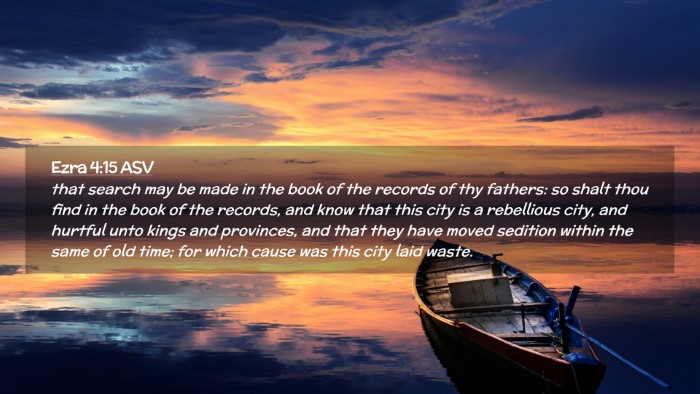 Picture 02 - Ezra 4:15 ASV Desktop Wallpaper - that search may be made in the book of the - Desktop Bible Verse Wallpaper