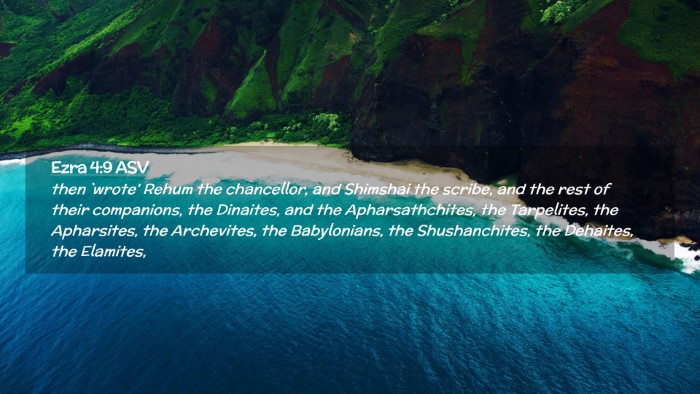 Picture 02 - Ezra 4:9 ASV Desktop Wallpaper - then `wrote' Rehum the chancellor, and Shimshai - Desktop Bible Verse Wallpaper