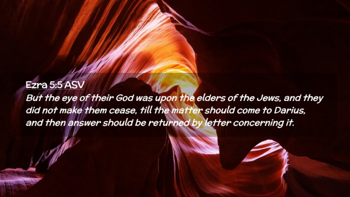Picture 02 - Ezra 5:5 ASV Desktop Wallpaper - But the eye of their God was upon the elders of - Desktop Bible Verse Wallpaper