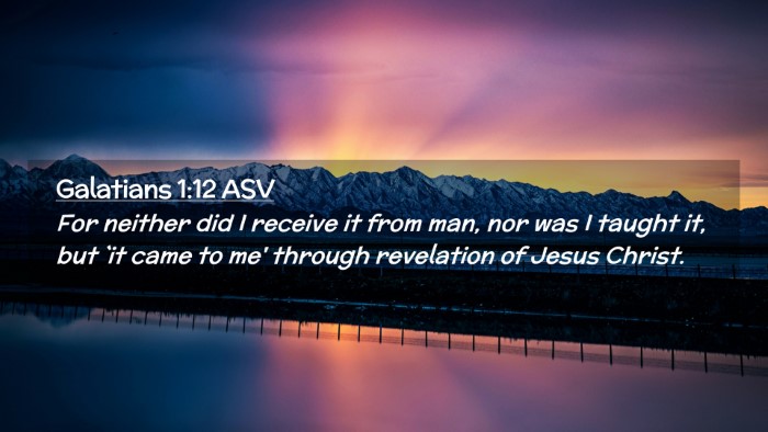 Picture 02 - Galatians 1:12 ASV Desktop Wallpaper - For neither did I receive it from man, nor was I - Desktop Bible Verse Wallpaper