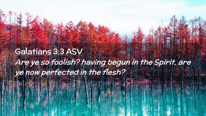 Picture 02 - Galatians 3:3 ASV Desktop Wallpaper - Are ye so foolish? having begun in the Spirit, - Desktop Bible Verse Wallpaper