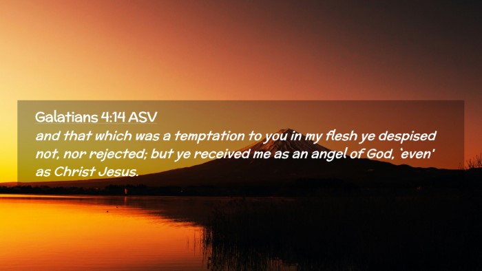 Picture 02 - Galatians 4:14 ASV Desktop Wallpaper - and that which was a temptation to you in my - Desktop Bible Verse Wallpaper