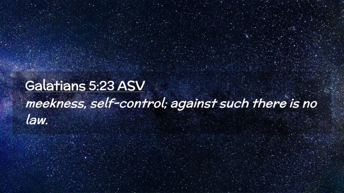 Picture 02 - Galatians 5:23 ASV Desktop Wallpaper - meekness, self-control; against such there is no - Desktop Bible Verse Wallpaper