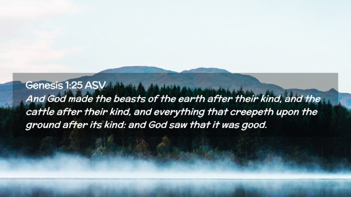 Picture 02 - Genesis 1:25 ASV Desktop Wallpaper - And God made the beasts of the earth after their - Desktop Bible Verse Wallpaper