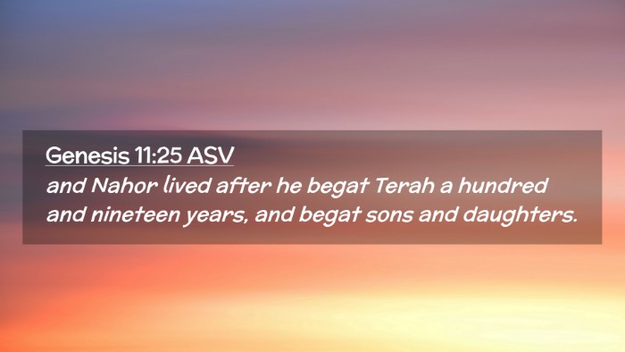 Picture 02 - Genesis 11:25 ASV Desktop Wallpaper - and Nahor lived after he begat Terah a hundred - Desktop Bible Verse Wallpaper